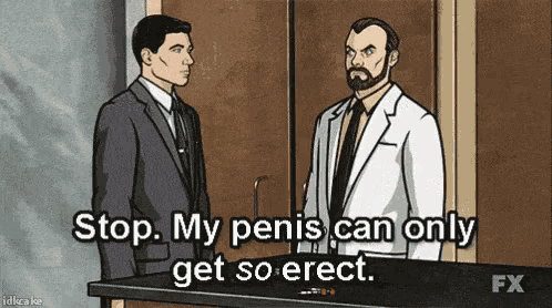 two men in suits and ties are standing next to each other and one of them is talking to the other .