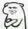 a black and white drawing of a teddy bear with a very angry face .