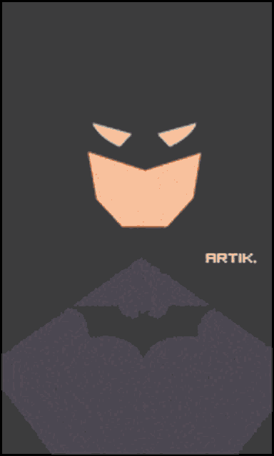 a poster of the joker with the name artik on it