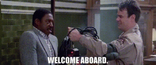 Welcome Aboard Ghostbusters GIF - Welcome Aboard Ghostbusters Dirth Jobs GIFs