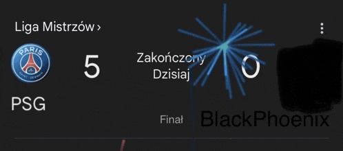 a screenshot of a game between psg and blackphoenix