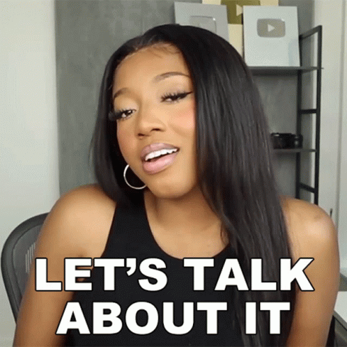 Lets Talk About It Courtney Adanna GIF - Lets Talk About It Courtney Adanna Courtreezy GIFs