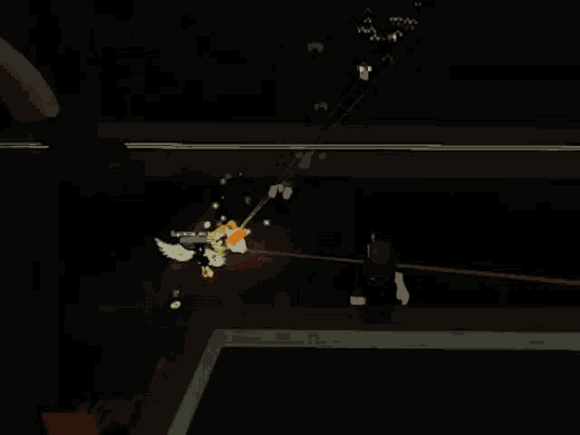 a person is flying through the air in a video game while a large explosion is going on in the background .