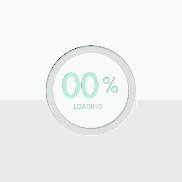 a white circle with the words loading on it