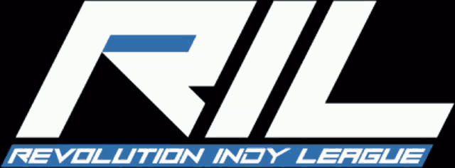 a revolution indy league logo with a blue line