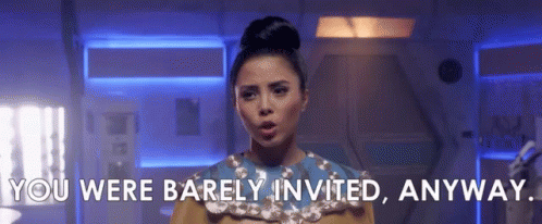 You Werent Invited Frown GIF - You Werent Invited Frown What GIFs