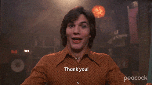 Thank You Michael Kelso GIF - Thank You Michael Kelso Ashton Kutcher GIFs