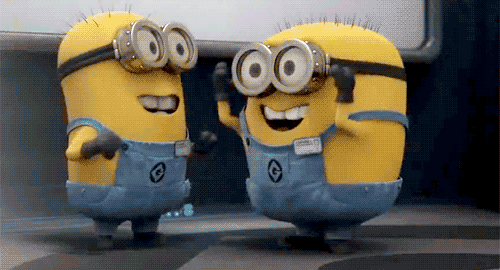 T GIF - Despicable Me Excited Yay GIFs