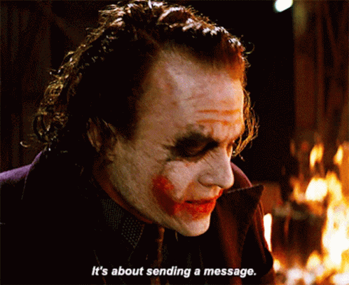 The Dark Knight Its About Sending A Message GIF