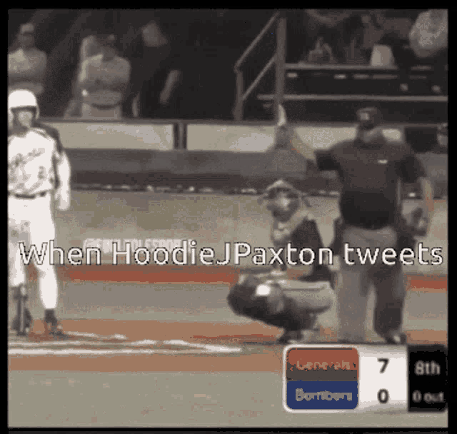 Hoodie J Paxton Tweets GIF - Hoodie J Paxton Tweets Baseball GIFs