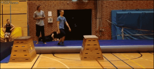 Be "Really Good At Sports" In Front Of You. GIF - Gymnast Fails Crash GIFs