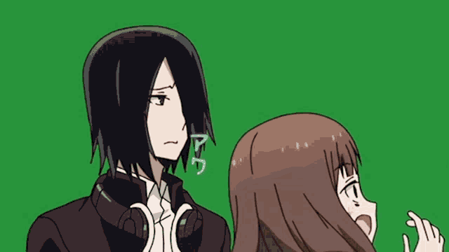 a man and a woman are standing next to each other