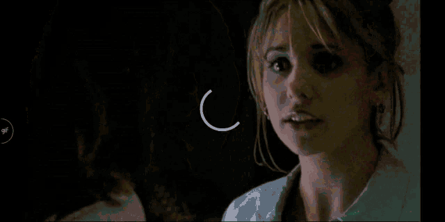 a gif of a woman with the words agh what is your childhood trauma on the bottom