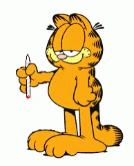 Garfield Blow Pen GIF - Garfield Blow Pen GIFs