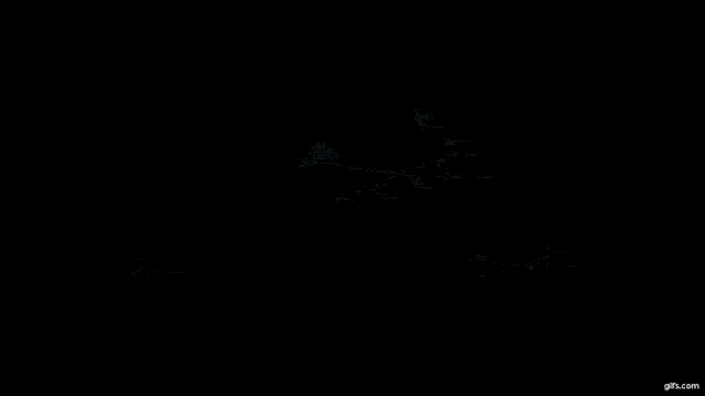 a computer generated image of a plane flying through clouds
