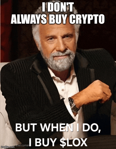 a man with a beard and a suit says i don t always buy crypto