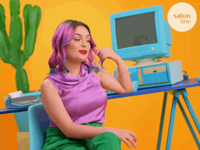 Salon Line Colorido GIF