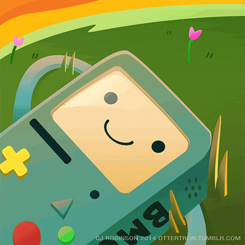 an illustration of bmo from adventure time by cj robinson in 2014