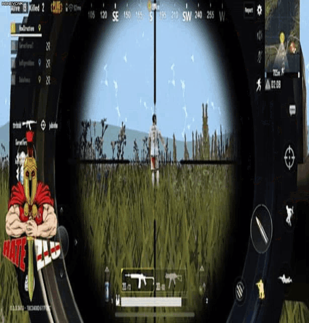 a screenshot of a video game shows a spartan holding a sword