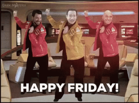 Star Trek Happy Friday GIF - Star Trek Happy Friday Party GIFs