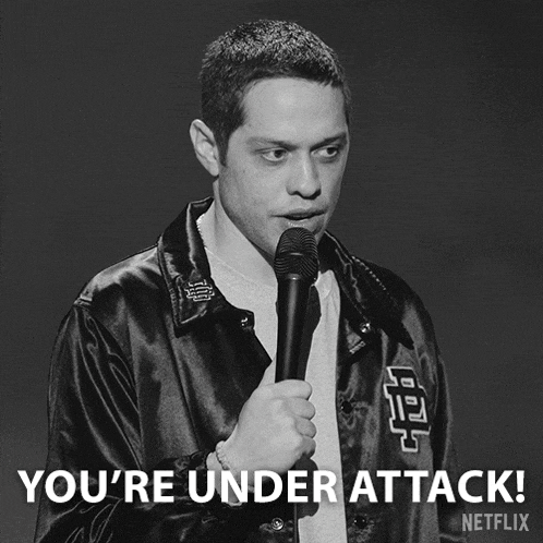 You'Re Under Attack Pete Davidson GIF - You'Re Under Attack Pete Davidson Pete Davidson Turbo Fonzarelli GIFs