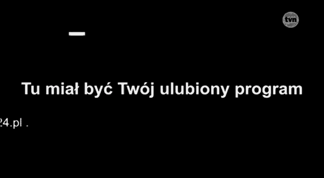 a black background with the words tu miał być twoj ulubiony program