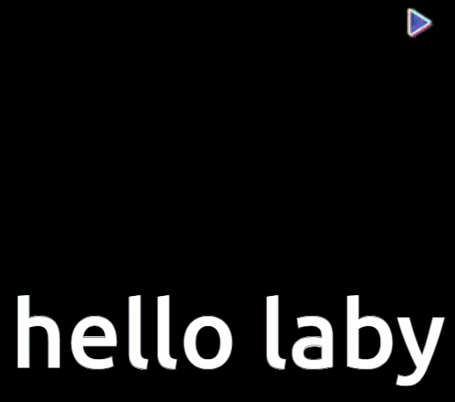 a colorful background with the words hello laby