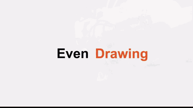 a person is drawing with a robotic arm and the words even drawing are above them