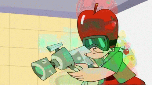 Johnny Test Applesauce GIF - Johnny Test Applesauce Shooting Apple Sauce GIFs
