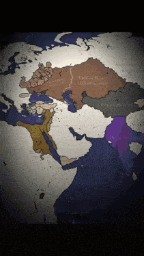 a map of the world with the words golden horde white horde on it