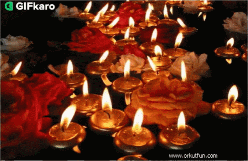 Candles Gifkaro GIF - Candles Gifkaro Light GIFs