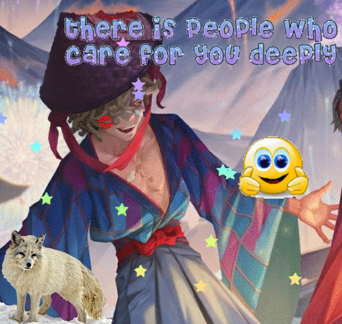 a cartoon of a woman and a dog with the words " there is people who care for you deeply " above them