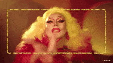 a picture of a drag queen with the word valentina written on it