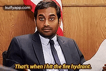 That'S When I Hlt The Fire Hydrant..Gif GIF - That'S When I Hlt The Fire Hydrant. Aziz Ansari Face GIFs