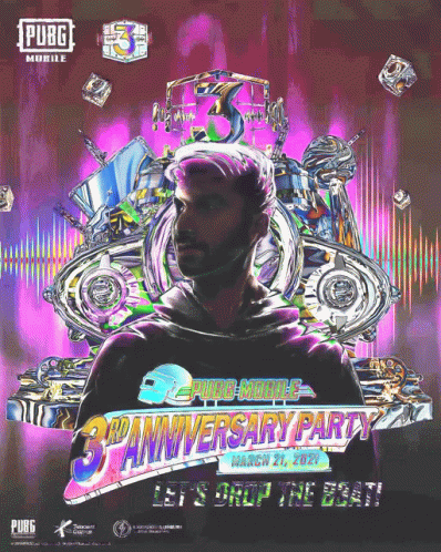 a poster advertising a 3rd anniversary party