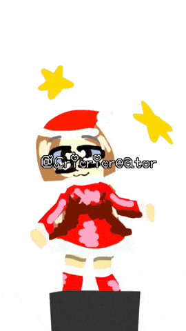 a cartoon drawing of a person standing on a block with the words @cryercreator written on the bottom