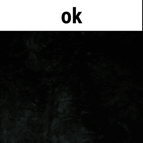 a yellow silhouette of a person with the word ok above