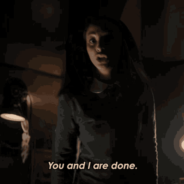 You And I Are Done Madison GIF - You And I Are Done Madison The Twilight Zone GIFs
