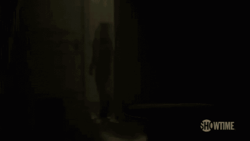 a showtime ad shows a woman walking into a room