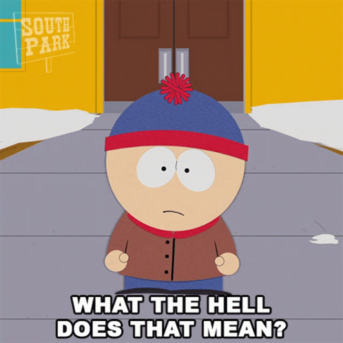 What The Hell Does That Mean Stan Marsh GIF - What The Hell Does That Mean Stan Marsh South Park GIFs