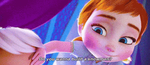 Do You Want To Build A Snowman? GIF - Frozen Anna Elsa GIFs
