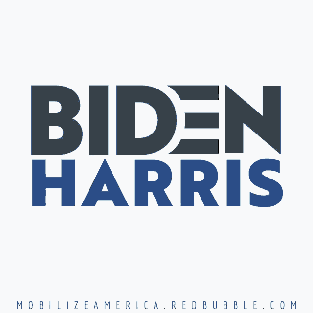 a logo for biden harris is shown in black and white