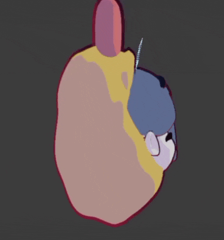 a cartoon drawing of a girl with a bow on her head .