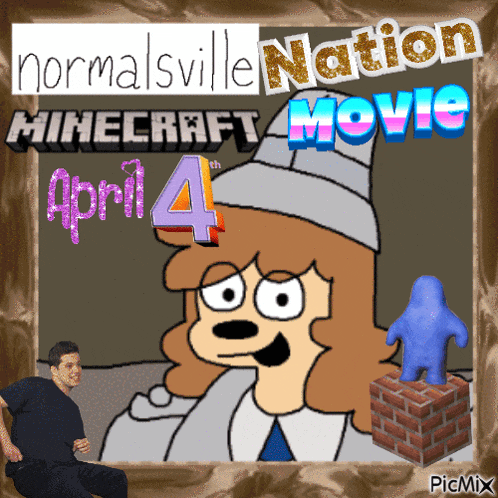 a poster for the normalsville nation movie