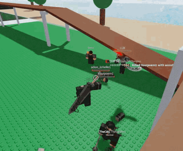 a group of people are playing a video game and one of them says lux