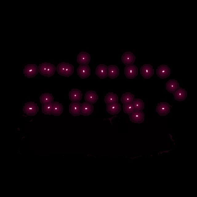a neon sign that says goodnight herd peepz on it