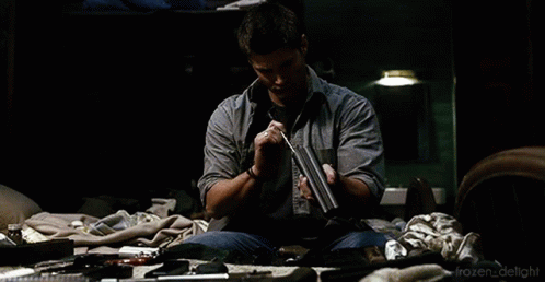 Cleaning Weapons Robert GIF - Cleaning Weapons Robert GIFs