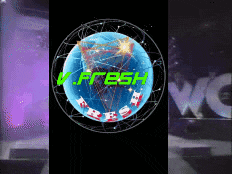 a picture of a globe with the word fresh written on it