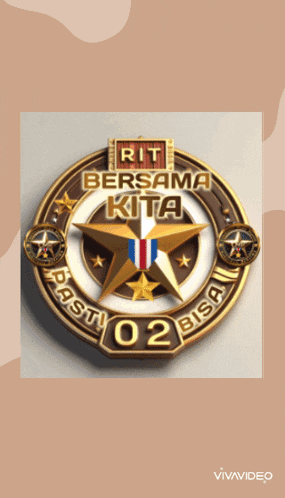 a badge that says " rit bersama kita " on it