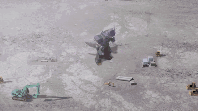 a purple circle with a robot in the middle